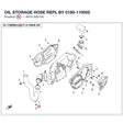 OIL STORAGE HOSE REPL BY 0180-110005 product image