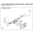 REAR LOWER BRACKET, ENGINE GUARD - WHEN STOCK IS 0 THIS ITEM IS NO LONGER AVAILABLE product image