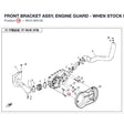 FRONT BRACKET ASSY, ENGINE GUARD - WHEN STOCK IS 0 THIS ITEM IS NO LONGER AVAILABLE product image
