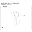 LOCK ASSY REPL BY 9010-010000 product image