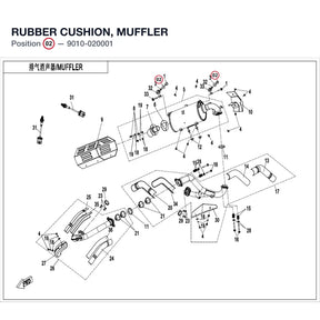 RUBBER CUSHION, MUFFLER product image