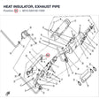 HEAT INSULATOR, EXHAUST PIPE product image