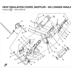 HEAT INSULATION COVER, MUFFLER - NO LONGER AVAILABLE product image