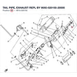 TAIL PIPE, EXHAUST REPL BY 9050-020150-20000 product image