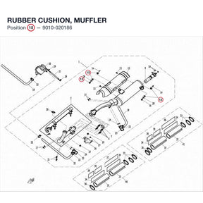 RUBBER CUSHION, MUFFLER product image