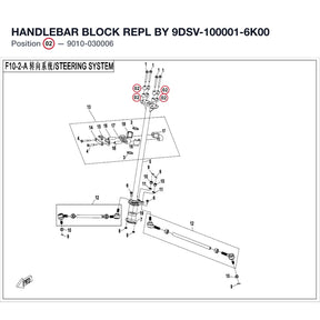 HANDLEBAR BLOCK REPL BY 9DSV-100001-6K00 product image