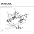 JAG, FOOT PEDAL product image