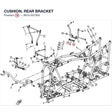 CUSHION, REAR BRACKET product image