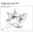 BRACKET ASSY, LH FOOT PEDAL product image