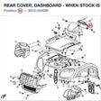 REAR COVER, DASHBOARD - WHEN STOCK IS 0 THIS IS NO LONGER AVAILABLE product image