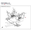 FOOT PEDAL, LH product image
