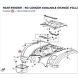 REAR FENDER - NO LONGER AVAILABLE product image