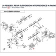 LH FENDER, REAR SUSPENSION product image