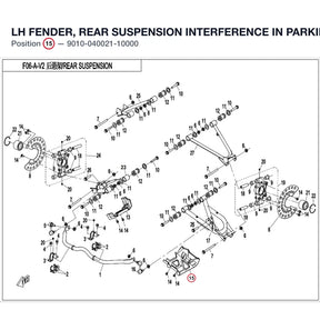 LH FENDER, REAR SUSPENSION product image
