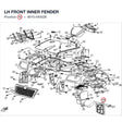 LH FRONT INNER FENDER product image
