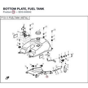 BOTTOM PLATE, FUEL TANK product image