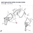 HEAT INSULATION PAPER, RH SIDE COVER product image