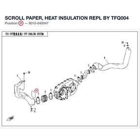 SCROLL PAPER, HEAT INSULATION REPL BY TFQ004 product image