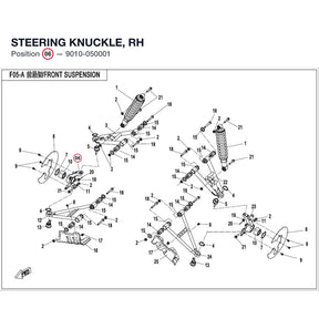STEERING KNUCKLE, RH product image