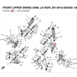 FRONT UPPER SWING ARM, LH REPL BY 9010-050400-10000 product image