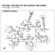TOP BALL PIN REPL BY 9010-050700-1000 product image