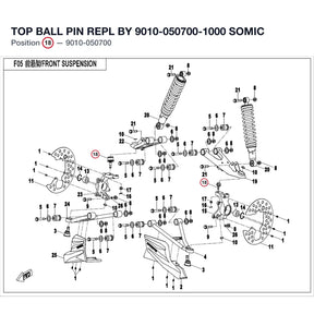 TOP BALL PIN REPL BY 9010-050700-1000 product image