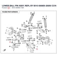 LOWER BALL PIN ASSY. REPL BY 9010-050800-20000 product image