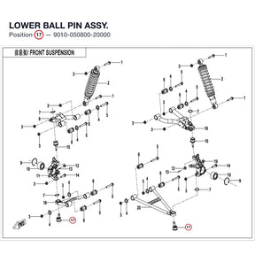 LOWER BALL PIN ASSY. product image