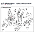REAR BEARING CARRIER ASSY REPL BY 9010-0600A0 product image