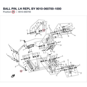 BALL PIN, LH REPL BY 9010-060700-1000 product image