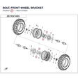 BOLT, FRONT WHEEL BRACKET product image