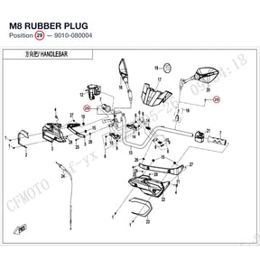 M8 RUBBER PLUG product image