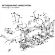 RETURN SPRING, BRAKE PEDAL product image