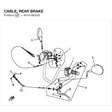 CABLE, REAR BRAKE product image