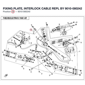 FIXING PLATE, INTERLOCK CABLE REPL BY 9010-080242 product image