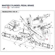 MASTER CYLINDER, PEDAL BRAKE product image