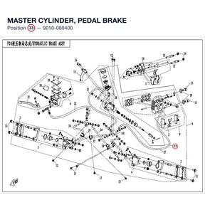 MASTER CYLINDER, PEDAL BRAKE product image
