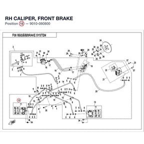 RH CALIPER, FRONT BRAKE product image