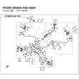 FRONT BRAKE PAD ASSY product image