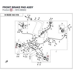 FRONT BRAKE PAD ASSY product image
