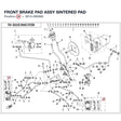 FRONT BRAKE PAD ASSY product image