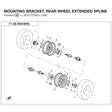 MOUNTING BRACKET, REAR WHEEL product image