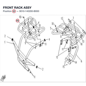 FRONT RACK ASSY product image
