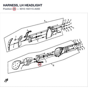 HARNESS, LH HEADLIGHT product image