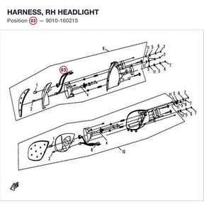 HARNESS, RH HEADLIGHT product image
