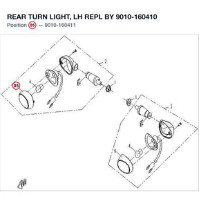 REAR TURN LIGHT, LH REPL BY 9010-160410 product image