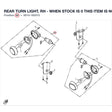 REAR TURN LIGHT, RH - WHEN STOCK IS 0 THIS ITEM IS NO LONGER AVAILABLE product image