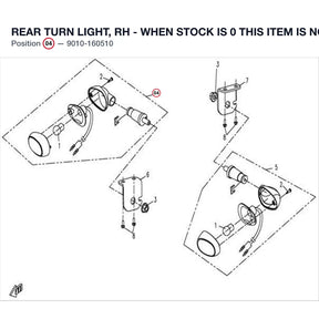 REAR TURN LIGHT, RH - WHEN STOCK IS 0 THIS ITEM IS NO LONGER AVAILABLE product image