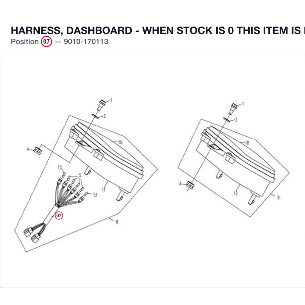 HARNESS, DASHBOARD - WHEN STOCK IS 0 THIS ITEM IS NO LONGER AVAILABLE product image