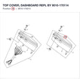 TOP COVER, DASHBOARD REPL BY 9010-170114 product image